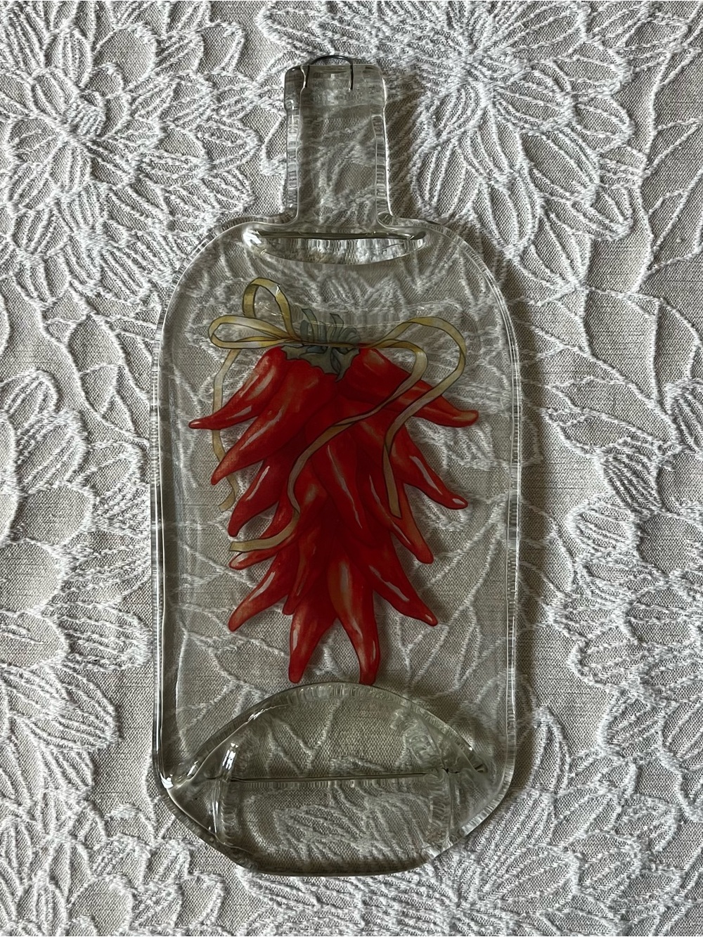 Vintage Glass Red Chili Hanging Wall Home Decor